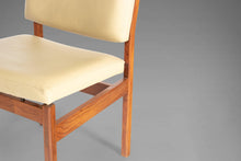 Load image into Gallery viewer, ON HOLD - Set of Six (6) Dining Chairs in Walnut and Original Vinyl in the Manner of Jens Risom, c. 1960s-ABT Modern
