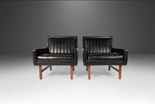 Load image into Gallery viewer, ON HOLD - Set of Two (2) Lounge Chairs in Walnut / Vinyl Attributed to Milo Baughman, USA, c. 1950s-ABT Modern
