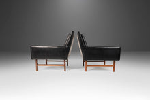 Load image into Gallery viewer, ON HOLD - Set of Two (2) Lounge Chairs in Walnut / Vinyl Attributed to Milo Baughman, USA, c. 1950s-ABT Modern
