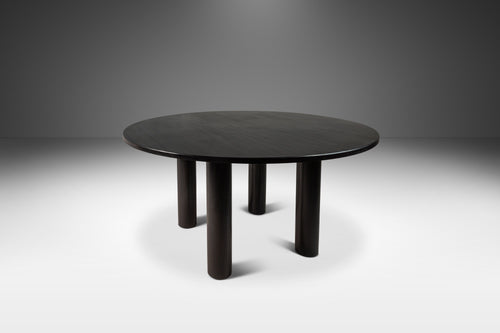 Organic Modern Dining Table in Solid Ebonized African Sapale Mahogany by Mark Leblanc, USA, c. 2023-ABT Modern