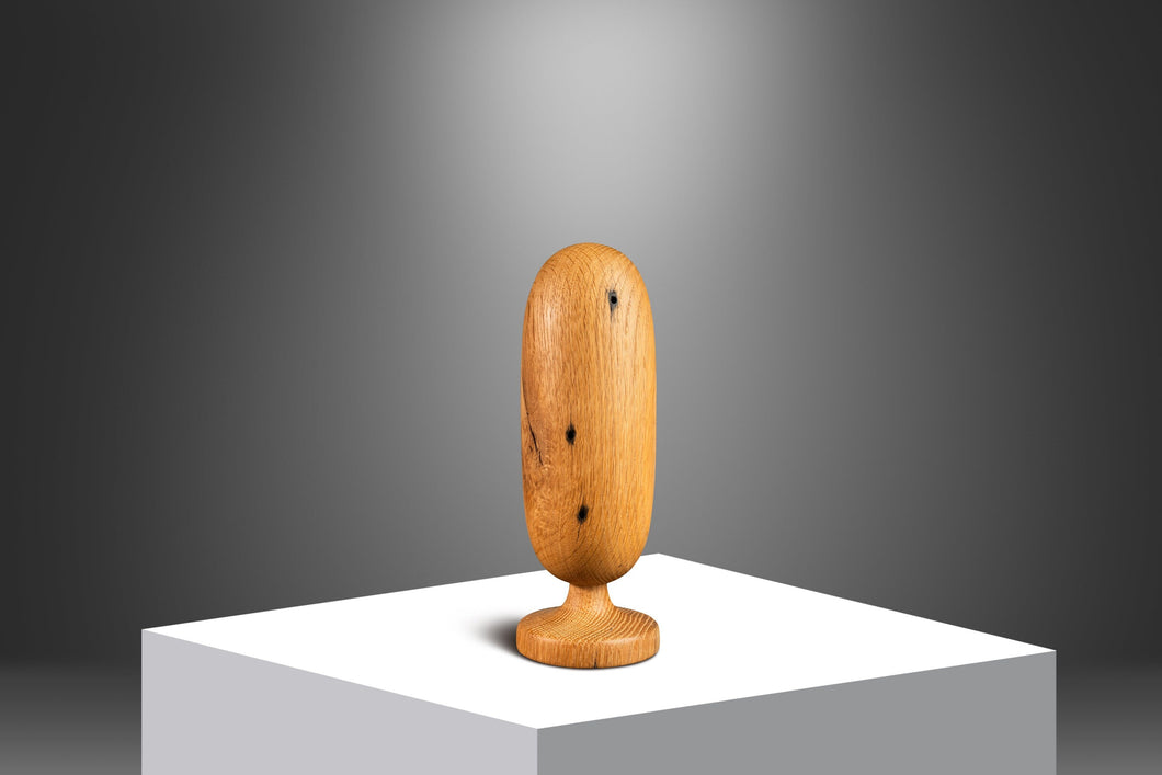 Organic Modern Sculpture in Solid White Oak by Mark Leblanc for Mark Leblanc Studios, USA, c. 2023-ABT Modern