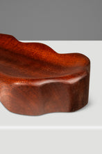 Load image into Gallery viewer, Organic Modern Serving Tray / Key Holder / Catch-All Hand-Carved in Solid Sapele by Mark Leblanc for Leblanc Studios, USA, c. 2020&#39;s-ABT Modern
