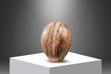 Load image into Gallery viewer, Organic Modern &quot;Void Leading to Breath&quot; Sculpture in Solid Pink Alabaster w/ Solid Aluminum Base by Mark Leblanc for Leblanc Studios-ABT Modern
