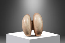 Load image into Gallery viewer, Organic Modern &quot;Void Leading to Breath&quot; Sculpture in Solid Pink Alabaster w/ Solid Aluminum Base by Mark Leblanc for Leblanc Studios-ABT Modern
