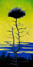 Load image into Gallery viewer, Osprey Nest by James Mattison, 12x24, Oil on Wood Canvas, 2024-ABT Modern
