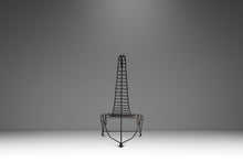Load image into Gallery viewer, Oversized Modernist Wrought Iron Sculptural "Spine Chair" in the Manner of Andre Dubreuil, United States, c. 1980s-ABT Modern

