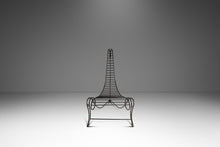 Load image into Gallery viewer, Oversized Modernist Wrought Iron Sculptural "Spine Chair" in the Manner of Andre Dubreuil, United States, c. 1980s-ABT Modern
