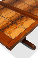 Load image into Gallery viewer, Ox Art Style Mid-Century Modern Teak Drop Leaf Table with Original Tile Design by Trion, Denmark, c. 1970s-ABT Modern
