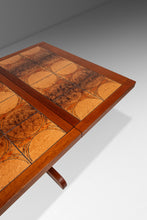 Load image into Gallery viewer, Ox Art Style Mid-Century Modern Teak Drop Leaf Table with Original Tile Design by Trion, Denmark, c. 1970s-ABT Modern
