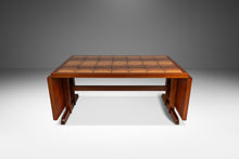 Load image into Gallery viewer, Ox Art Style Mid-Century Modern Teak Drop Leaf Table with Original Tile Design by Trion, Denmark, c. 1970s-ABT Modern
