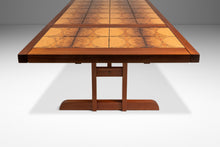 Load image into Gallery viewer, Ox Art Style Mid-Century Modern Teak Drop Leaf Table with Original Tile Design by Trion, Denmark, c. 1970s-ABT Modern
