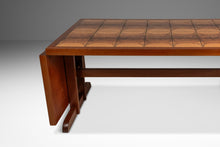 Load image into Gallery viewer, Ox Art Style Mid-Century Modern Teak Drop Leaf Table with Original Tile Design by Trion, Denmark, c. 1970s-ABT Modern
