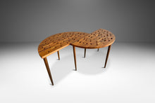 Load image into Gallery viewer, Pair of Mid-Century Modern End Tables / Custom Design Coffee Table in Solid Walnut, USA, c. 1960&#39;s-ABT Modern
