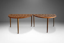 Load image into Gallery viewer, Pair of Mid-Century Modern End Tables / Custom Design Coffee Table in Solid Walnut, USA, c. 1960&#39;s-ABT Modern
