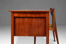 Load image into Gallery viewer, Petite Danish Mid-Century Modern Six-Drawer Writers Desk in Teak with Built-In Storage Shelves, Denmark, c. 1960s-ABT Modern
