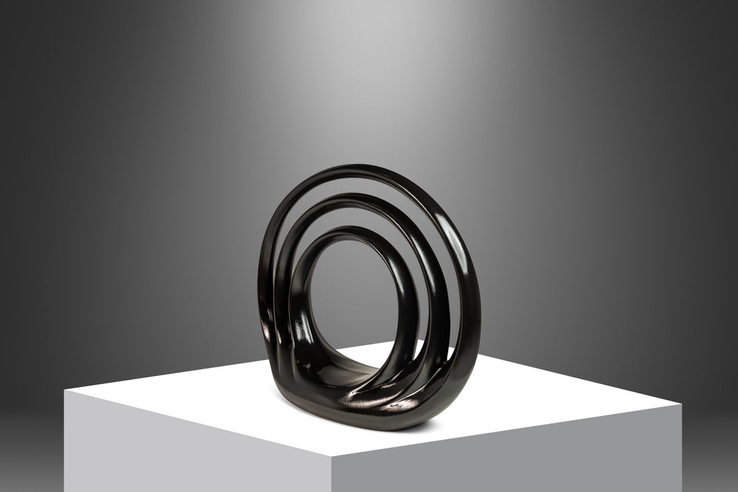 Post Modern Art Deco Sculpture in Porcelain, USA, c. 1980s-ABT Modern