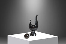 Load image into Gallery viewer, Post Modern Two-Piece Sculpture in Solid Black Marble, USA, c. 1980&#39;s-ABT Modern
