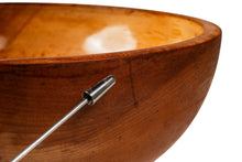 Load image into Gallery viewer, Post War Organic Modern Wood Turned Serving Bowl in Solid Hinoki Cedar, Occupied Japan, c. 1940s-ABT Modern
