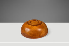 Load image into Gallery viewer, Post War Organic Modern Wood Turned Serving Bowl in Solid Hinoki Cedar, Occupied Japan, c. 1940s-ABT Modern
