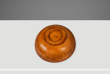 Load image into Gallery viewer, Post War Organic Modern Wood Turned Serving Bowl in Solid Hinoki Cedar, Occupied Japan, c. 1940s-ABT Modern
