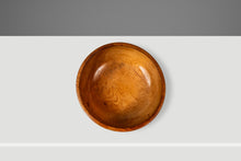 Load image into Gallery viewer, Post War Organic Modern Wood Turned Serving Bowl in Solid Hinoki Cedar, Occupied Japan, c. 1940s-ABT Modern

