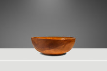 Load image into Gallery viewer, Post War Organic Modern Wood Turned Serving Bowl in Solid Hinoki Cedar, Occupied Japan, c. 1940s-ABT Modern
