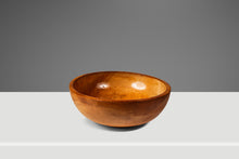 Load image into Gallery viewer, Post War Organic Modern Wood Turned Serving Bowl in Solid Hinoki Cedar, Occupied Japan, c. 1940s-ABT Modern
