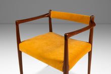 Load image into Gallery viewer, RARE Danish Mid-Century Modern Sculpted Armchair in Teak &amp; Velour by Helge Vestergaard Jensen for Peder Pederse, Denmark, c. 1960s-ABT Modern
