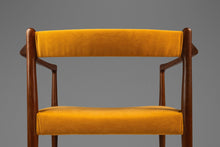 Load image into Gallery viewer, RARE Danish Mid-Century Modern Sculpted Armchair in Teak &amp; Velour by Helge Vestergaard Jensen for Peder Pederse, Denmark, c. 1960s-ABT Modern
