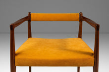 Load image into Gallery viewer, RARE Danish Mid-Century Modern Sculpted Armchair in Teak &amp; Velour by Helge Vestergaard Jensen for Peder Pederse, Denmark, c. 1960s-ABT Modern

