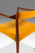 Load image into Gallery viewer, RARE Danish Mid-Century Modern Sculpted Armchair in Teak &amp; Velour by Helge Vestergaard Jensen for Peder Pederse, Denmark, c. 1960s-ABT Modern
