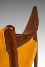 Load image into Gallery viewer, RARE Danish Mid-Century Modern Sculpted Armchair in Teak &amp; Velour by Helge Vestergaard Jensen for Peder Pederse, Denmark, c. 1960s-ABT Modern

