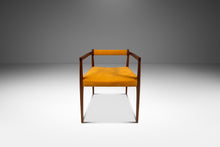 Load image into Gallery viewer, RARE Danish Mid-Century Modern Sculpted Armchair in Teak &amp; Velour by Helge Vestergaard Jensen for Peder Pederse, Denmark, c. 1960s-ABT Modern
