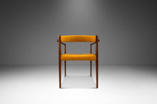 Load image into Gallery viewer, RARE Danish Mid-Century Modern Sculpted Armchair in Teak &amp; Velour by Helge Vestergaard Jensen for Peder Pederse, Denmark, c. 1960s-ABT Modern
