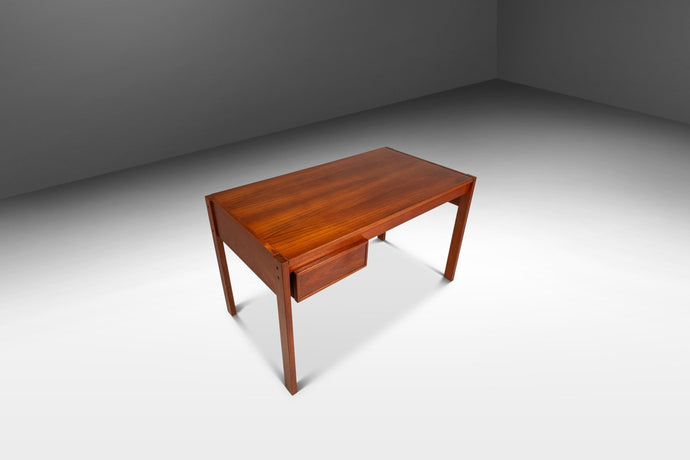 RARE Danish Mid-Century Modern Writers Desk in Teak w/ Sliding Top by Peter Løvig Nielsen for Løvig Dansk, Denmark, c. 1960s-ABT Modern