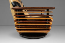 Load image into Gallery viewer, Rare Art Deco Organic Modern "Luxor" Armchair / Lounge Chair in Leather, Spruce &amp; Palmwood by Pacific Green, Australia, c. 2000s-ABT Modern
