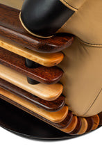 Load image into Gallery viewer, Rare Art Deco Organic Modern "Luxor" Armchair / Lounge Chair in Leather, Spruce &amp; Palmwood by Pacific Green, Australia, c. 2000s-ABT Modern
