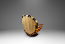 Load image into Gallery viewer, Rare Art Deco Organic Modern "Luxor" Armchair / Lounge Chair in Leather, Spruce &amp; Palmwood by Pacific Green, Australia, c. 2000s-ABT Modern

