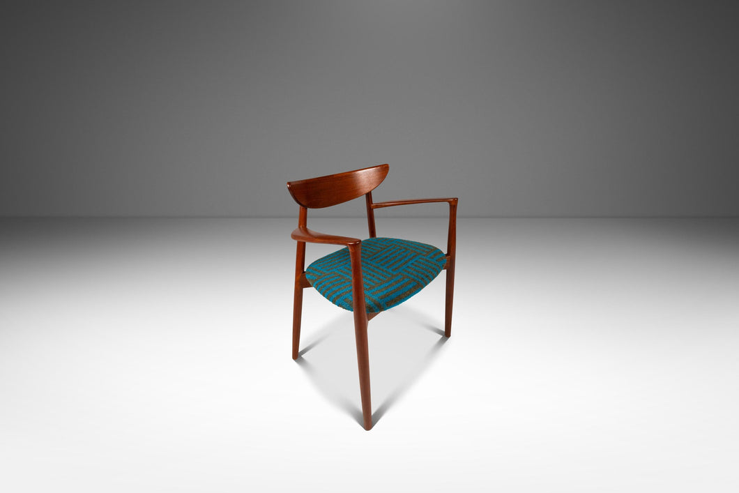Rare Danish Mid-Century Modern Arm / Desk Chair in Teak by Harry Østergaard for Randers Møbelfabrik, Denmark, c. 1960s-ABT Modern