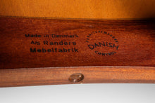 Load image into Gallery viewer, Rare Danish Mid-Century Modern Desk / Side Chair in Teak &amp; New Fabric by Harry Østergaard for Randers Møbelfabrik, Denmark, c. 1960s-ABT Modern
