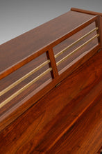 Load image into Gallery viewer, Rare Early Mid Century Modern Baldwin Acrosonic Piano in Walnut, Brass &amp; Caning #759945, USA, c. 1960s-ABT Modern
