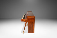 Load image into Gallery viewer, Rare Early Mid Century Modern Baldwin Acrosonic Piano in Walnut, Brass &amp; Caning #759945, USA, c. 1960s-ABT Modern
