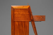 Load image into Gallery viewer, Rare Early Mid Century Modern Baldwin Acrosonic Piano in Walnut, Brass &amp; Caning #759945, USA, c. 1960s-ABT Modern
