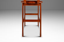 Load image into Gallery viewer, Rare Mid-Century Danish Modern Barstool in Teak &amp; Leather by Knud Bent for Korup Stolefabrik, Denmark, c. 1960s-ABT Modern
