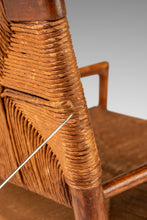 Load image into Gallery viewer, Rare Mid-Century Modern Armchair in Original Condition in Oak &amp; Rush by Mel Smilow for Smilow-Thielle, USA, c. 1950s-ABT Modern
