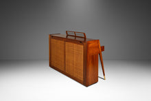 Load image into Gallery viewer, Rare Mid-Century Modern Baldwin Acrosonic Spinet Piano in Walnut, Brass &amp; Cane, USA, c. 1960s-ABT Modern
