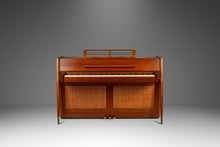 Load image into Gallery viewer, Rare Mid-Century Modern Baldwin Acrosonic Spinet Piano in Walnut, Brass &amp; Cane, USA, c. 1960s-ABT Modern
