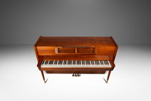 Load image into Gallery viewer, Rare Mid-Century Modern Baldwin Acrosonic Spinet Piano in Walnut, Brass &amp; Cane, USA, c. 1960s-ABT Modern
