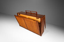 Load image into Gallery viewer, Rare Mid-Century Modern Baldwin Acrosonic Spinet Piano in Walnut, Brass &amp; Cane, USA, c. 1960s-ABT Modern
