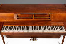 Load image into Gallery viewer, Rare Mid-Century Modern Baldwin Acrosonic Spinet Piano in Walnut, Brass &amp; Cane, USA, c. 1960s-ABT Modern
